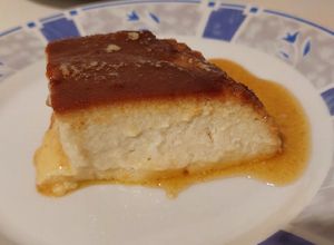 Una foto de Flan de pera light