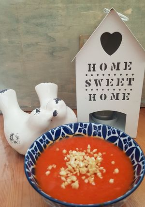 Une photo de Soupe poivron patidou