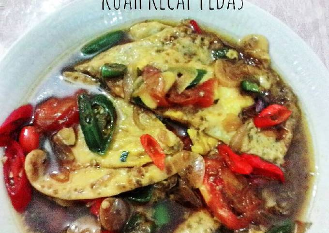 Ceplok Telor Kuah Kecap Pedas