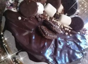 صورة لوصفة كيكة البوظة و الغاناش