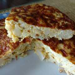 Una foto de Tortilla de coliflor