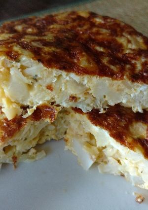 Una foto de Tortilla de coliflor