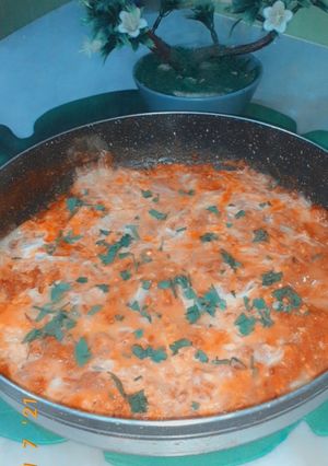 صورة لوصفة مخ بصوص طماطم و بيض