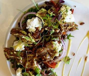 The New Way Make Recipe Halloumi Courgette Salad Delicious