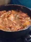 Pollo guisado con papas y ají