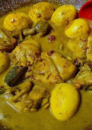 Foto resep Kare ayam dan telur