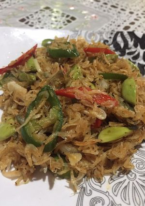 Foto resep Oseng Udang rebon pete