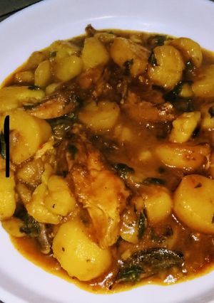A picture of Irish potatoes porridge.