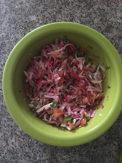 Una foto de Picadillo de rábano