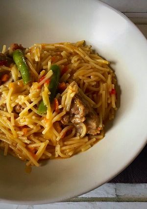 Foto principal de Fideos con costilla y verduras