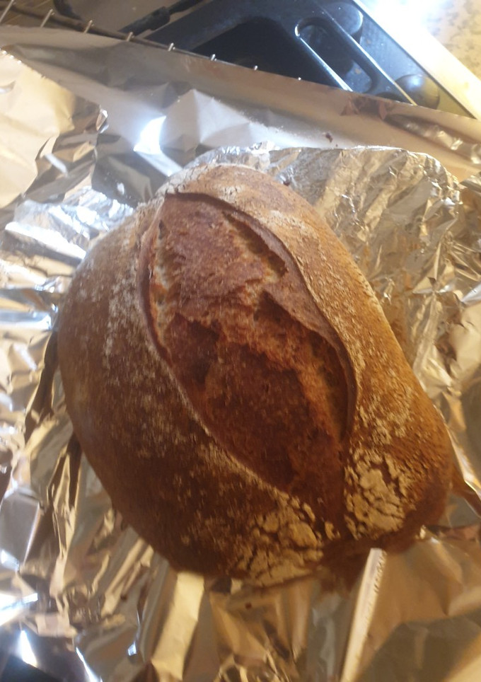 Una foto de Pan con masa madre