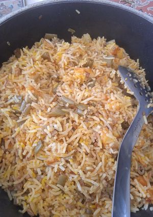 عکسی از دستور استانبولی لوبیا سبز