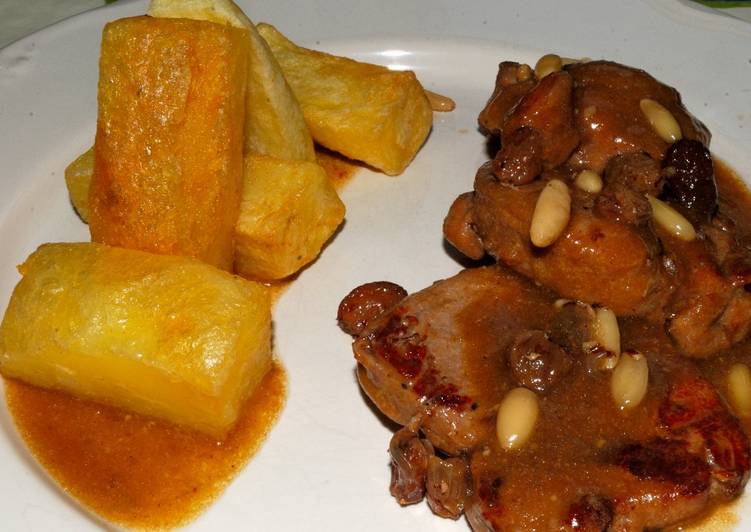 Solomillo de Cerdo al Pedro Ximénez con piñones y cardamomo Receta de Rafa Borrego- Cookpad