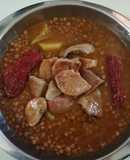 Lentejas con setas y tomates secos