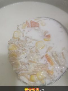 صورة لوصفة شوربه الكريمه بالدجاج 😋🍵🍶