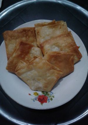Foto resep Pangsit isi cream jagung