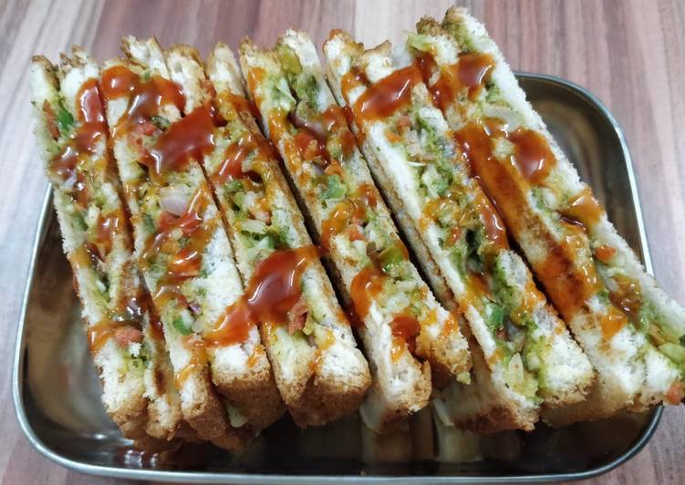 How to Prepare Ultimate Veg grilled Mayo sandwich