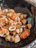 Calamari with Shrimp in Garlic Sauce