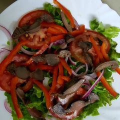 A picture of Gizzard Salad #gizzardrecipescontest.