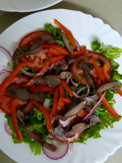 A picture of Gizzard Salad #gizzardrecipescontest.