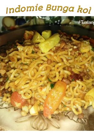 Foto resep Indomie goreng kembang kol