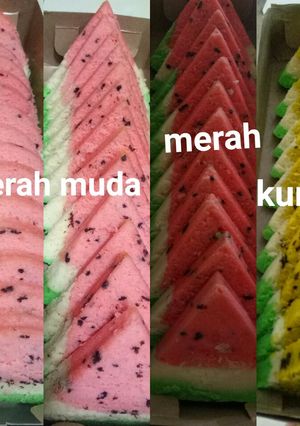 Foto resep Bolu semangka Lembut gak seret anti gagal