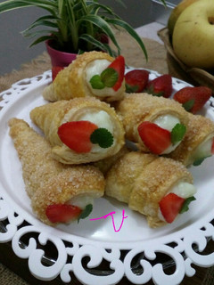Foto resep Kue Cum Cum Vla Vanilla/Horn Pastry