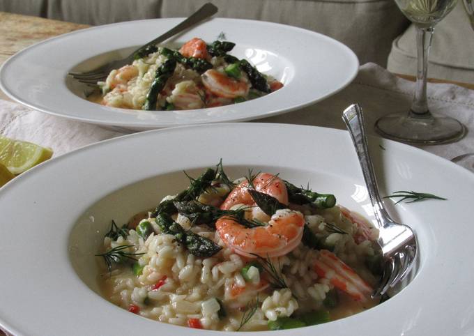 Recipe of Quick Prawn and Asparagus Risotto