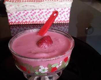 The New Way Serving Recipe StrawberryIce cream Most Delicious