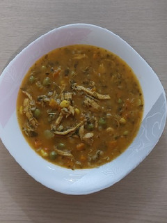 عکسی از دستور سوپ مرغ و سبزیجات