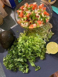 A picture of Mexican street tacos from leftovers.