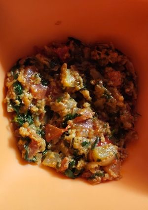 A picture of Paneer Methi bhurji.