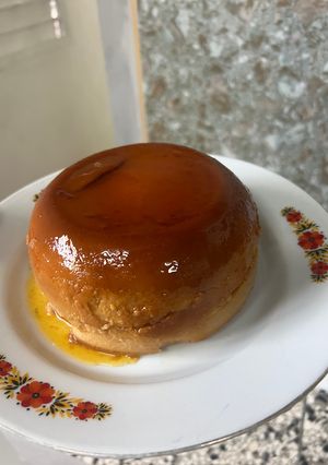 Una foto de Flan de Leche Condensada en Olla de Presión