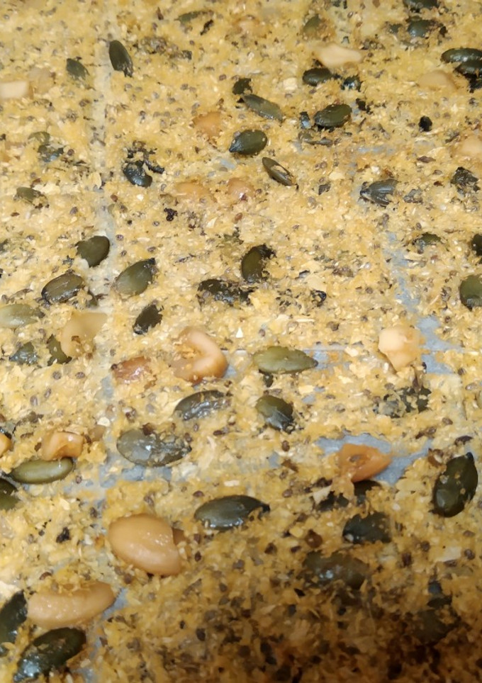 Una foto de Crackers de coliflor