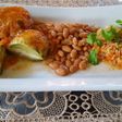 Calabacitas con queso, capeadas