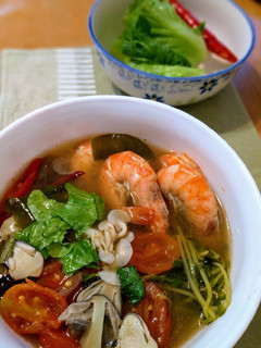 泰式酸辣蝦湯(冬陰湯) 的食譜成品照片