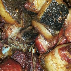 A picture of Fried pork meat.