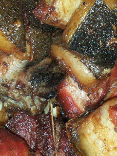 A picture of Fried pork meat.