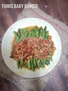Foto resep Tumis baby buncis siram bawang daging??