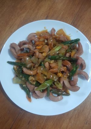 Foto resep Sosis pedas asam manis