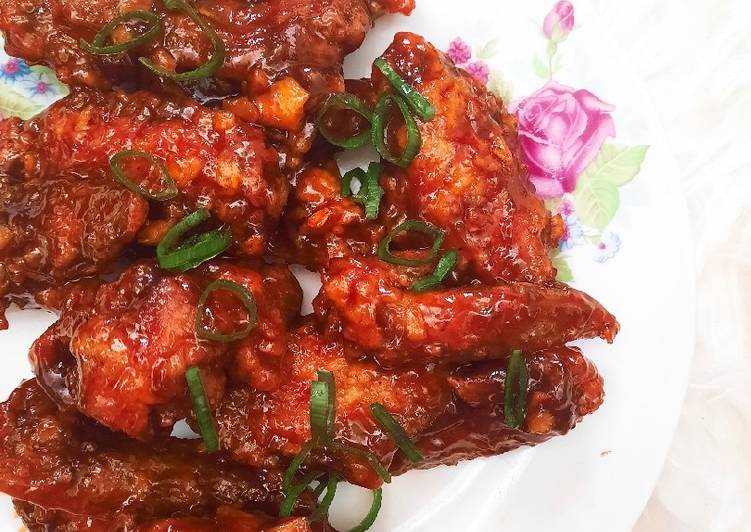Cara Gampang Menyajikan Spicy Chiken Wings Anti Gagal