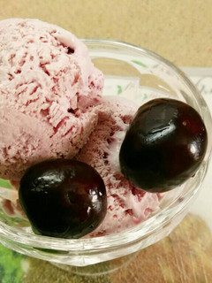 Una foto de Sorbete de cerezas