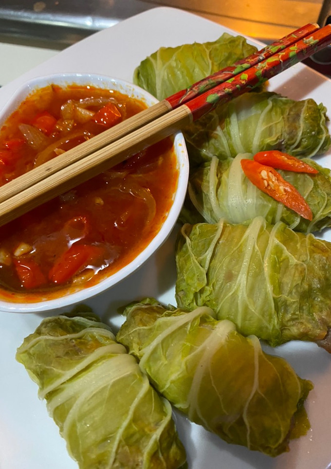 Foto resep Sawi Gulung isi Daging