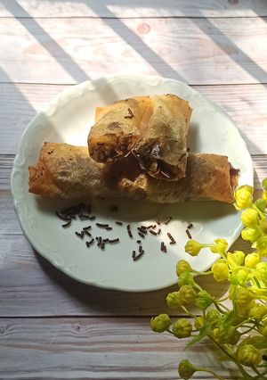 Foto resep Lumpia ubi yakon meses