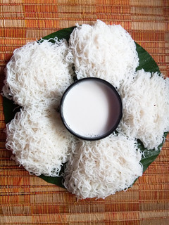 A picture of Idiyappam.