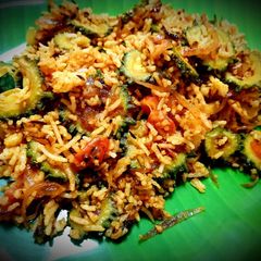 A picture of Bitter gourd Rice.