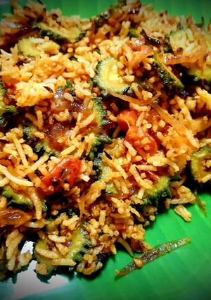 A picture of Bitter gourd Rice.