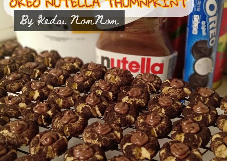 Resep Oreo nutella thumbprint Anti Gagal