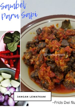 Foto resep Sambel Paru Sapi ala Mamah Hana 😆