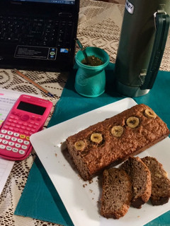 Una foto de Banana&oats bread/ Budín de banana y avena